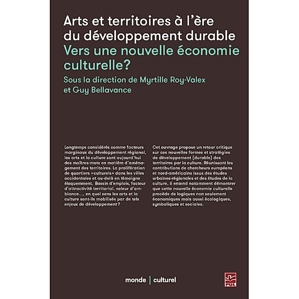 Arts et territoires a l'ere du developpement durable, Myrtille Roy-Valex Myrtille Roy-Valex