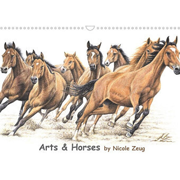 Arts & Horses (Wandkalender 2022 DIN A3 quer), Nicole Zeug