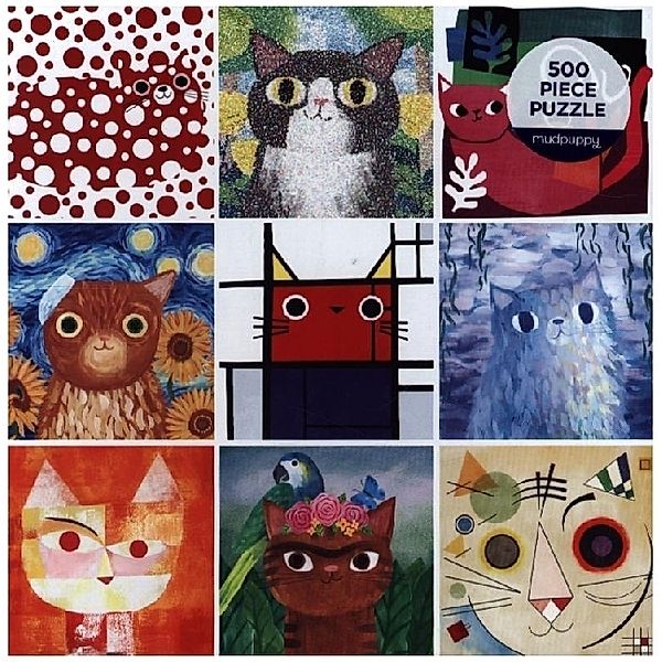 Artsy Cats 500 Piece Family Puzzle