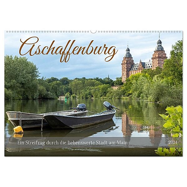 Aschaffenburg - Ein Streifzug durch die liebenswerte Stadt am Main (Wandkalender 2024 DIN A2 quer), CALVENDO Monatskalender, Nicole Giessmann-Keller