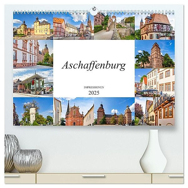 Aschaffenburg Impressionen (hochwertiger Premium Wandkalender 2025 DIN A2 quer), Kunstdruck in Hochglanz, Calvendo, Dirk Meutzner