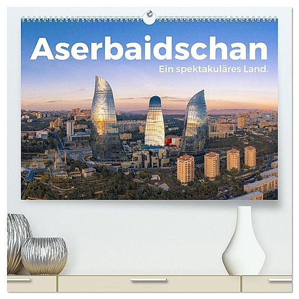 Aserbaidschan - Ein spektakuläres Land. (hochwertiger Premium Wandkalender 2024 DIN A2 quer), Kunstdruck in Hochglanz, M. Scott