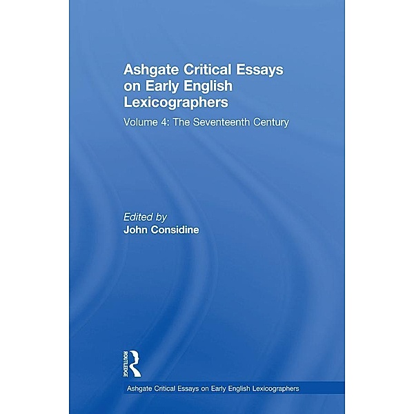 Ashgate Critical Essays on Early English Lexicographers