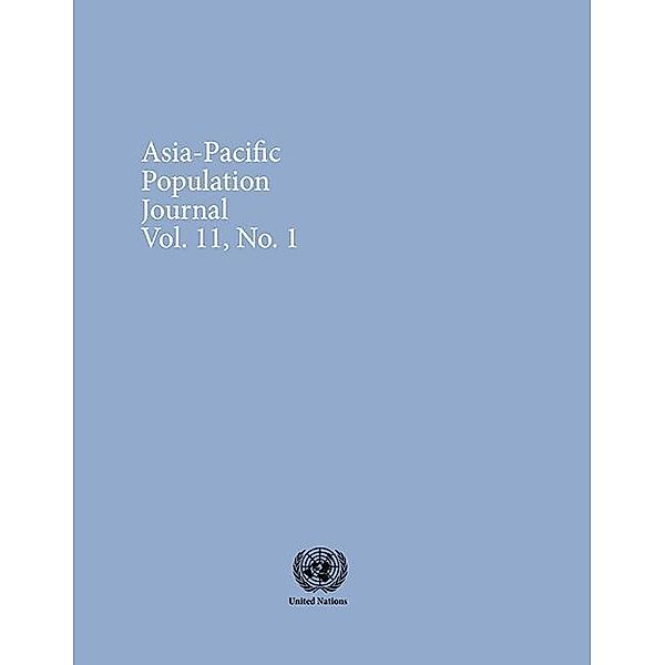 Asia-Pacific Population Journal, Vol.11, No.1, March 1996 / United Nations