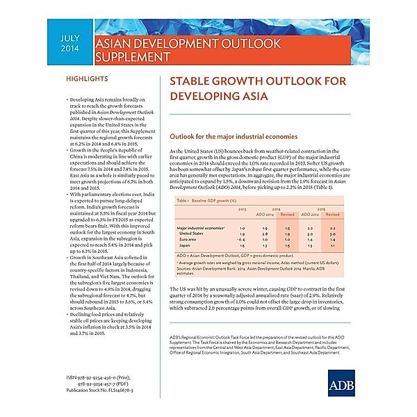 Asian Development Bank: Asian Development Outlook Supplement