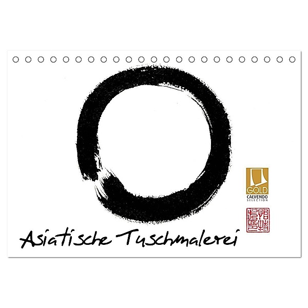 Asiatische Tuschmalerei (Tischkalender 2024 DIN A5 quer), CALVENDO Monatskalender, Jitka Krause