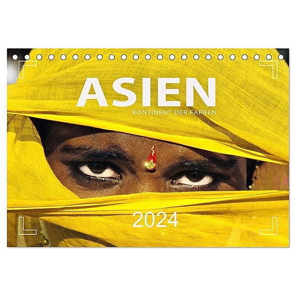Asien - Kontinent der Farben (Tischkalender 2024 DIN A5 quer), CALVENDO Monatskalender, Mario Weigt