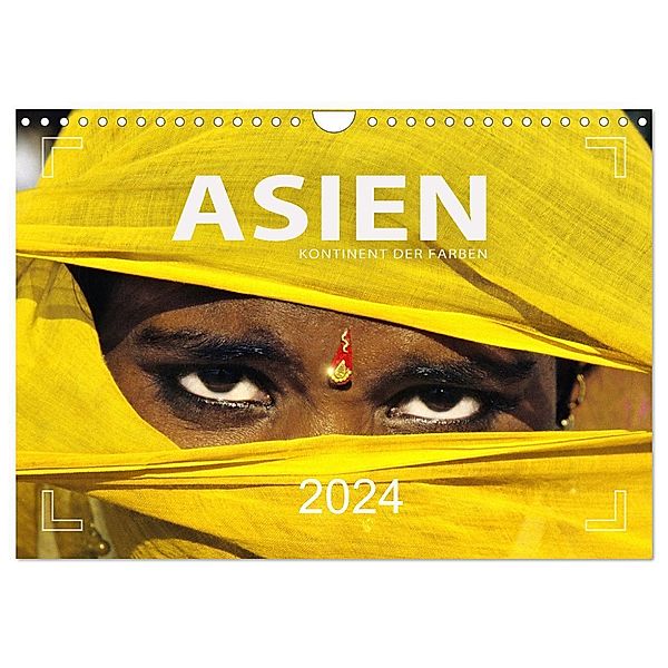 Asien - Kontinent der Farben (Wandkalender 2024 DIN A4 quer), CALVENDO Monatskalender, Mario Weigt