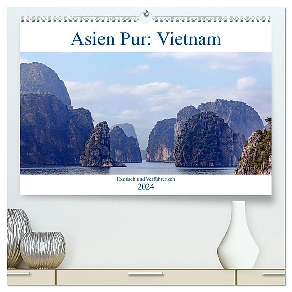 Asien Pur: Vietnam (hochwertiger Premium Wandkalender 2024 DIN A2 quer), Kunstdruck in Hochglanz, Joana Kruse