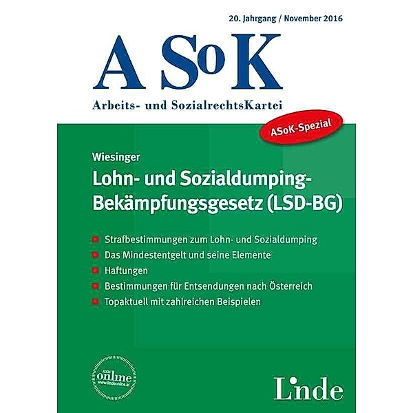 ASoK-Spezial / ASoK-Spezial Lohn- und Sozialdumping-Bekämpfungsgesetz (LSD-BG) (f. Österreich), Christoph Wiesinger