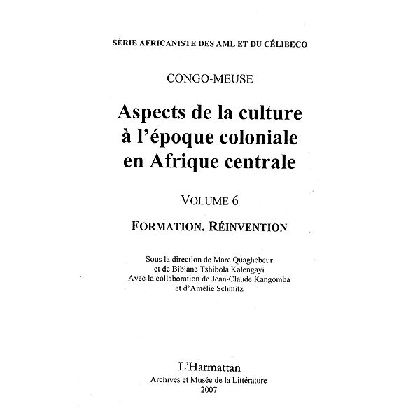 Aspects de la culture a l'epoque coloniale / Hors-collection, Collectif