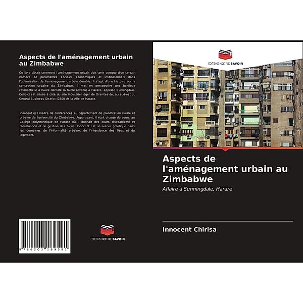 Aspects de l'aménagement urbain au Zimbabwe, Innocent Chirisa