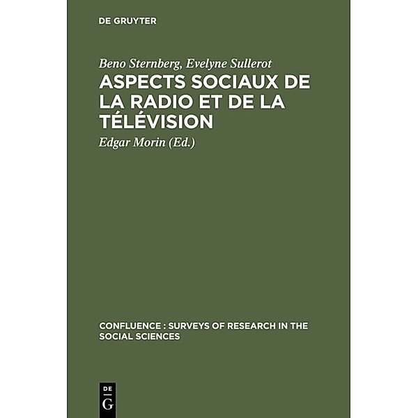 Aspects sociaux de la radio et de la télévision, Beno Sternberg, Evelyne Sullerot