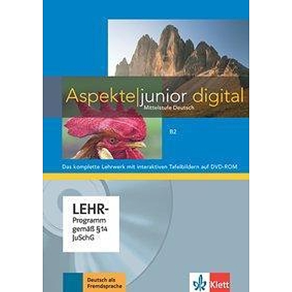 Aspekte junior: Lehrwerk digital mit interaktiven Tafelbildern B2, DVD-ROM