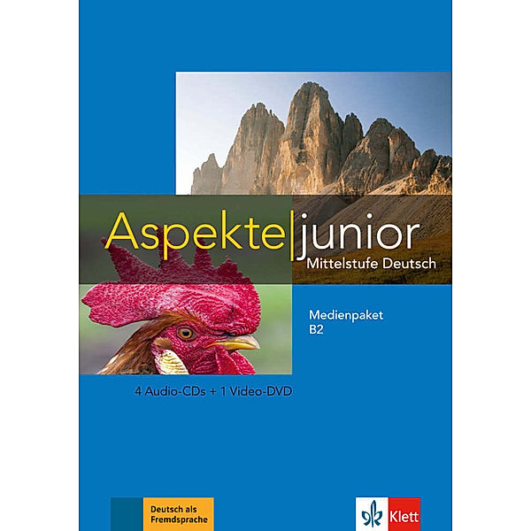 Aspekte junior - Medienpaket B2,4 Audio-CDs + 1 Video-DVD, Ute Koithan, Tanja Mayr-Sieber, Helen Schmitz, Ralf Sonntag