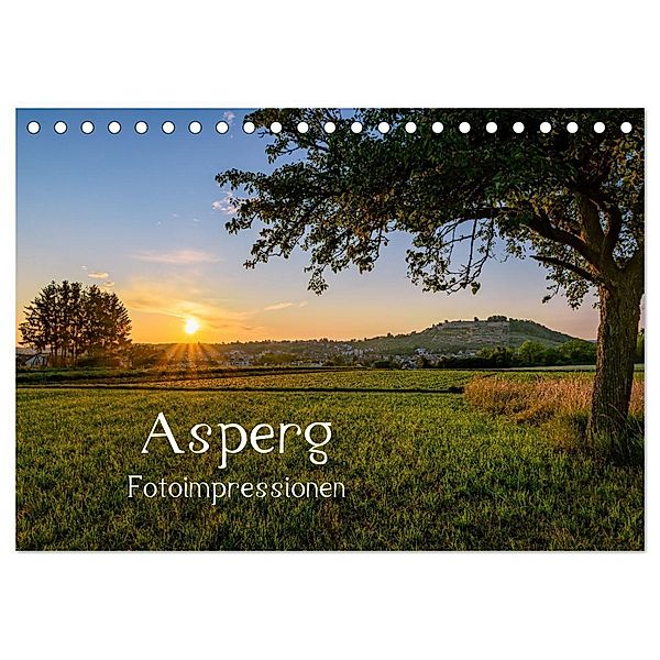 Asperg - Fotoimpressionen (Tischkalender 2024 DIN A5 quer), CALVENDO Monatskalender, Hans Werner Partes