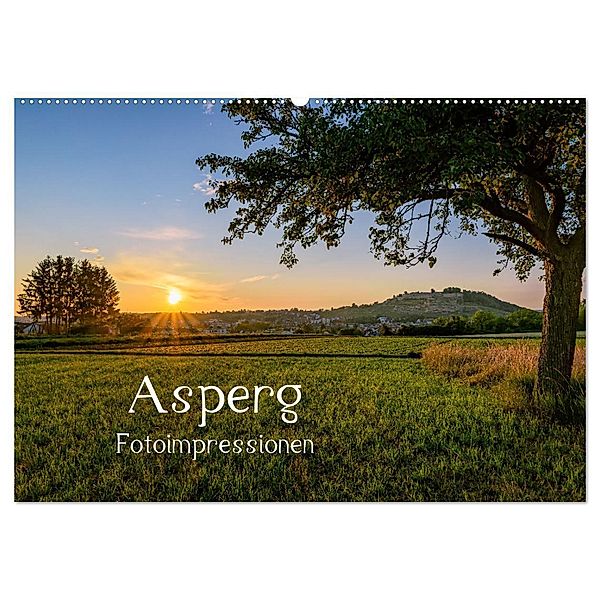 Asperg - Fotoimpressionen (Wandkalender 2024 DIN A2 quer), CALVENDO Monatskalender, Hans Werner Partes