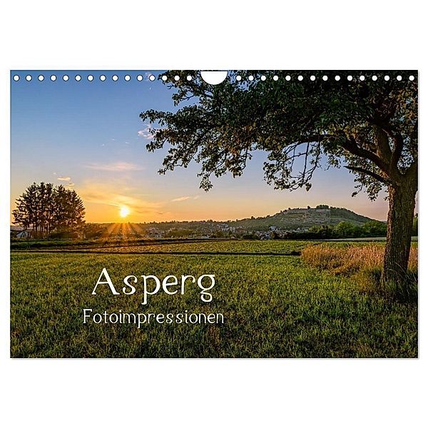 Asperg - Fotoimpressionen (Wandkalender 2024 DIN A4 quer), CALVENDO Monatskalender, Hans Werner Partes