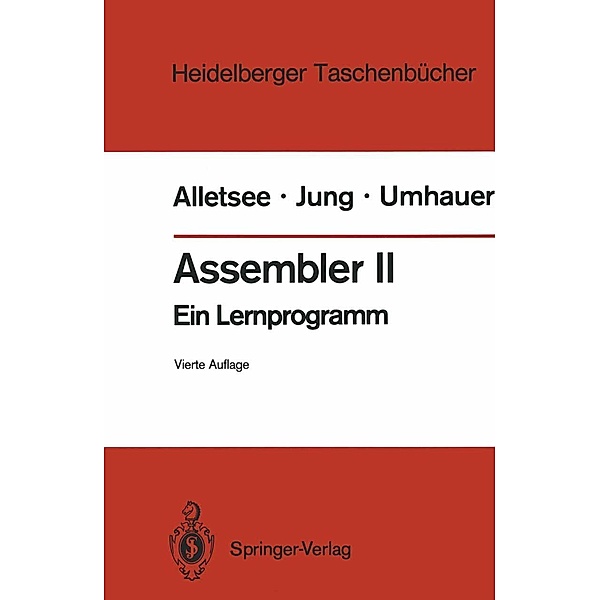 Assembler II / Heidelberger Taschenbücher Bd.141, Rainer Alletsee, Horst Jung, Gerd F. Umhauer