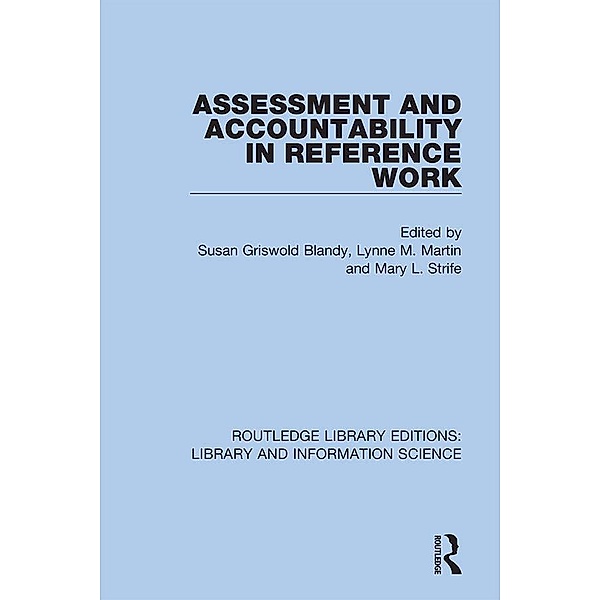 Assessment and Accountability in Reference Work