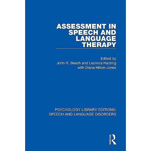 Assessment in Speech and Language Therapy