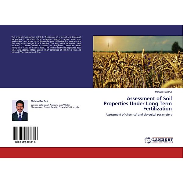 Assessment of Soil Properties Under Long Term Fertilization, Mohana Rao Puli