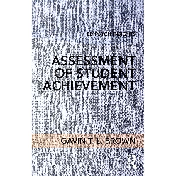 Assessment of Student Achievement, Gavin T. L. Brown