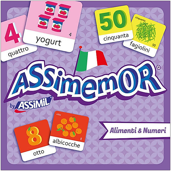 Assimil-Verlag Assimemor, Alimenti & Numeri - Speisen & Zahlen (Kinderspiel)