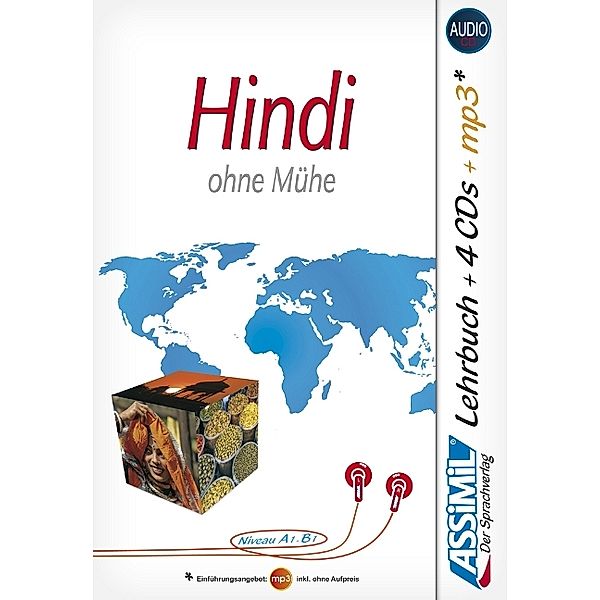 Assimil Hindi ohne Mühe - Lehrbuch + 4 Audio-CDs + 1 mp3-CD