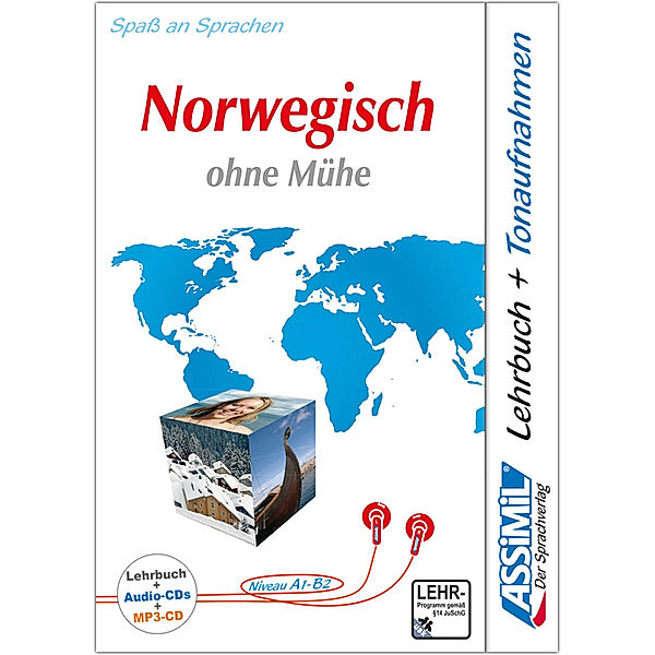 Assimil Norwegisch ohne Mühe / Audio-Plus-Sprachkurs - Lehrbuch (Niveau A1-B2) + 4 Audio-CDs + 1 mp3-CD