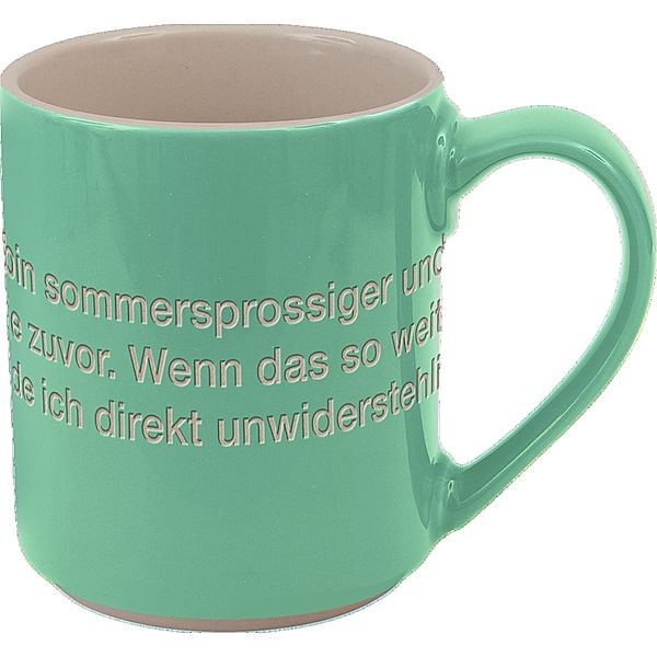 Astrid Lindgren-Helden. Becher Tasse grün, Astrid Lindgren