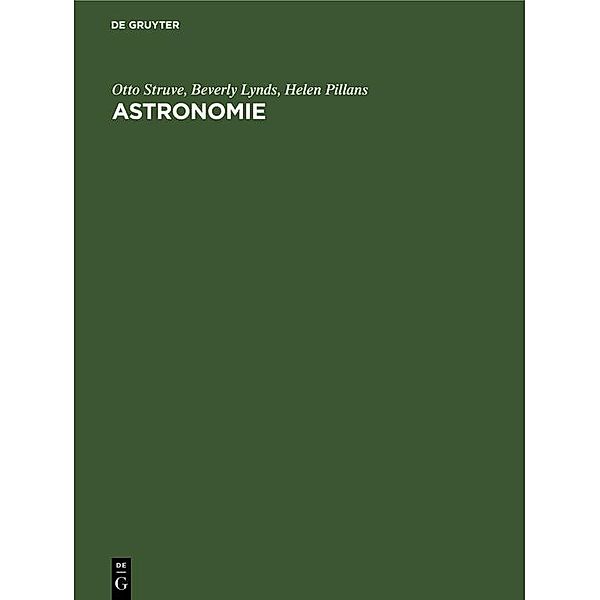 Astronomie, Otto Struve, Beverly Lynds, Helen Pillans