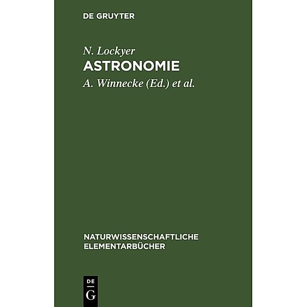 Astronomie, N. Lockyer