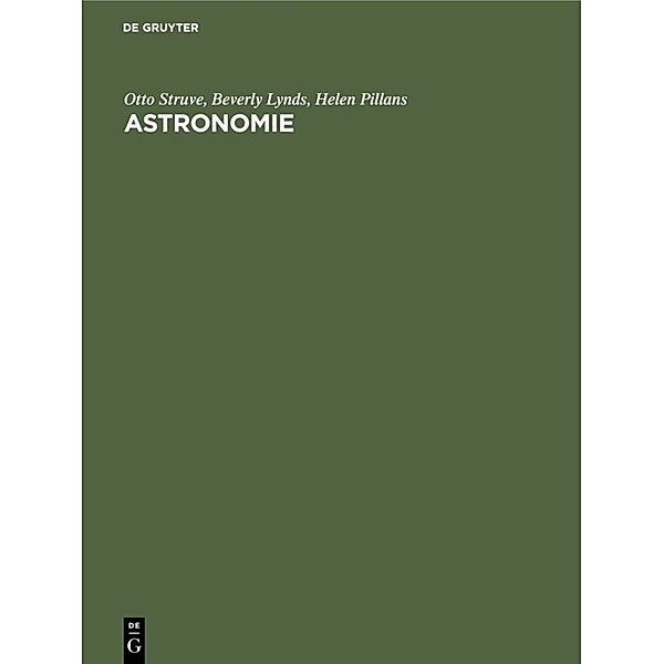 Astronomie, Otto Struve, Beverly Lynds, Helen Pillans