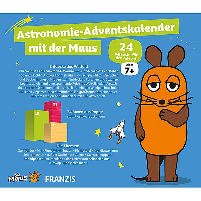 Astronomie-Adventskalender mit der Maus 2021 | Weltbild.ch