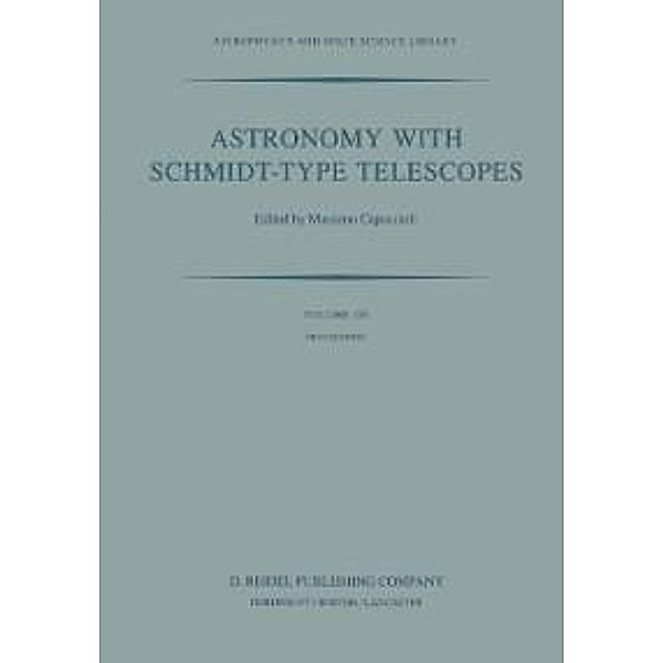 Astronomy with Schmidt-Type Telescopes / Astrophysics and Space Science Library Bd.110