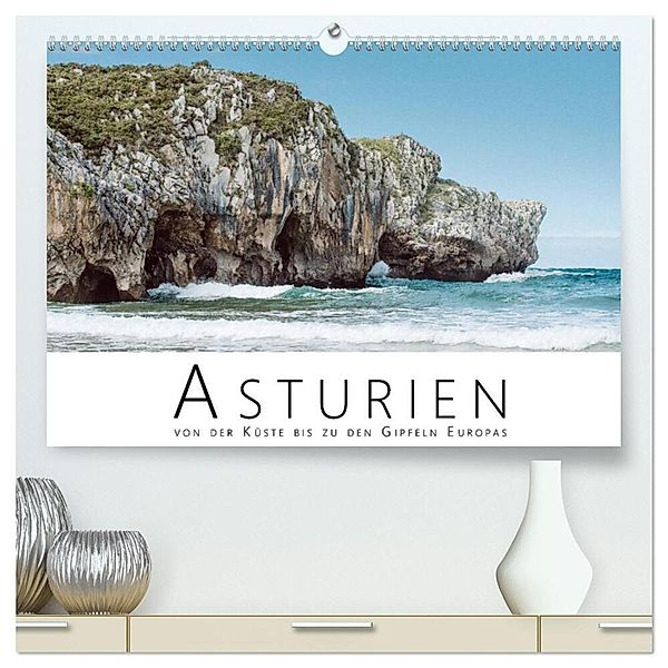 Asturien - Von der Küste bis zu den Gipfeln Europas (hochwertiger Premium Wandkalender 2025 DIN A2 quer), Kunstdruck in Hochglanz, Calvendo, David Pfau