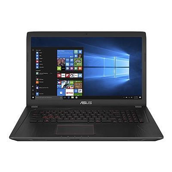 ASUS FX753VD-GC490T Ci7-7700HQ 43,9cm 17,3Zoll 8GB DDR4 1TB HDD SATA NVIDIAGeForce GTX1050 Win10 Black Metal 2J Warranty