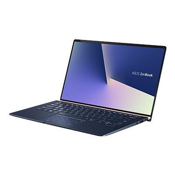 ASUS ZenBook 14 UX433FN-A6023T i7-8565U QC 35,56cm 14Zoll FHD BendGlare WV 16GB DDR4 512GB SSD NV MX150 Win10Home RoyalBlueGlass 2Y