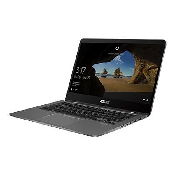 ASUS ZenBookFlip UX461FN-E1070T i5-8265U QC 35,56cm 14Zoll FHD GlareTouchWV 8GB DDR3 256GB SSD NV MX150 Win10Home Grey 2J Warranty