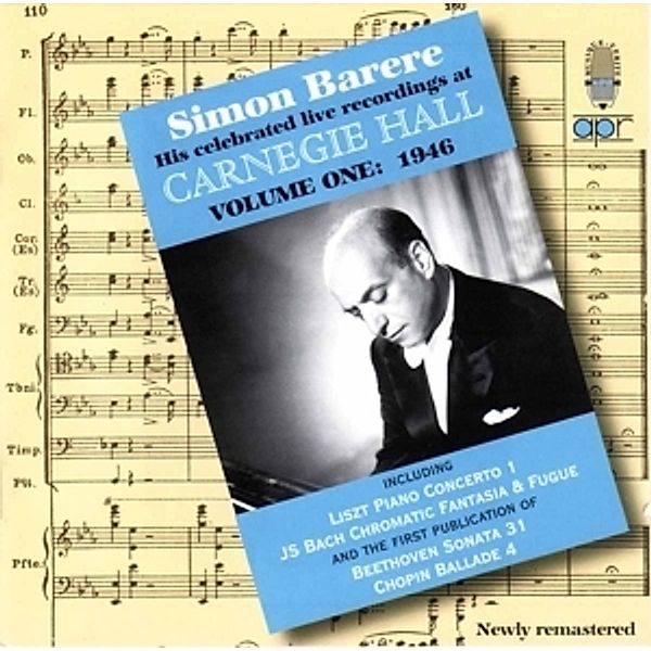 At Carnegie Hall Vol.1-1946, Simon Barere