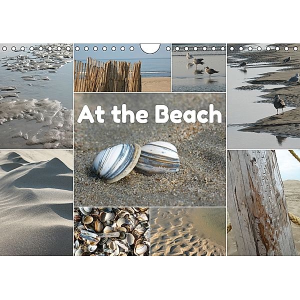 At the Beach - UK-Version (Wall Calendar 2018 DIN A4 Landscape), JUSTART