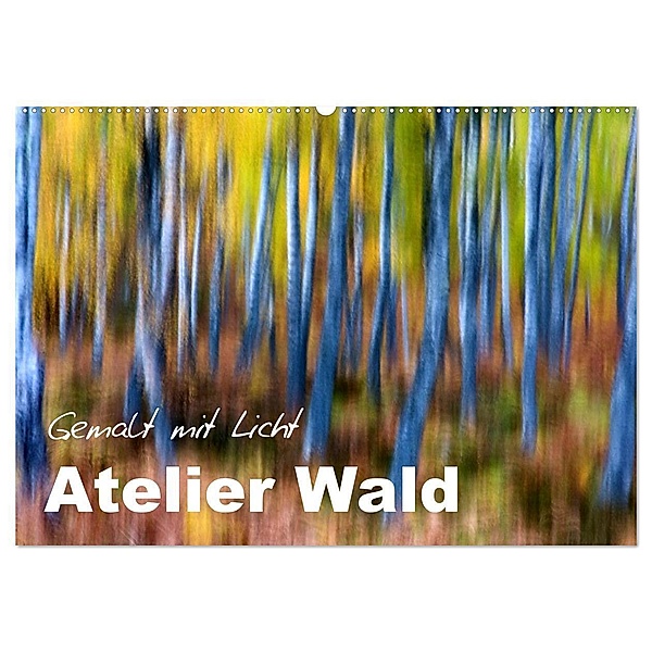 Atelier Wald - gemalt mit Licht (Wandkalender 2024 DIN A2 quer), CALVENDO Monatskalender, Ferry Böhme
