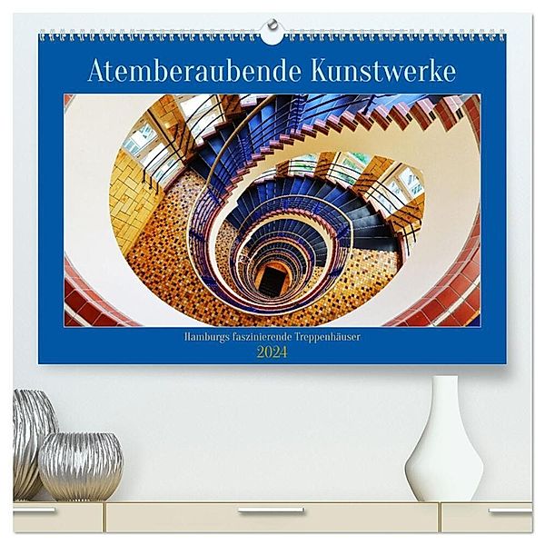 Atemberaubende Kunstwerke (hochwertiger Premium Wandkalender 2024 DIN A2 quer), Kunstdruck in Hochglanz, Joe Aichner