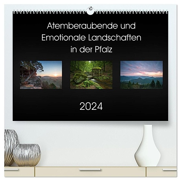 Atemberaubende und Emotionale Landschaften in der Pfalz (hochwertiger Premium Wandkalender 2024 DIN A2 quer), Kunstdruck in Hochglanz, Anna Wojtas