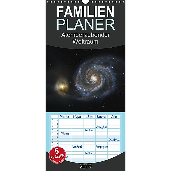 Atemberaubender Weltraum - Familienplaner hoch (Wandkalender 2019 , 21 cm x 45 cm, hoch), Roland Störmer