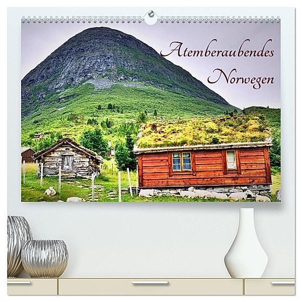 Atemberaubendes Norwegen (hochwertiger Premium Wandkalender 2024 DIN A2 quer), Kunstdruck in Hochglanz, Kris Weber