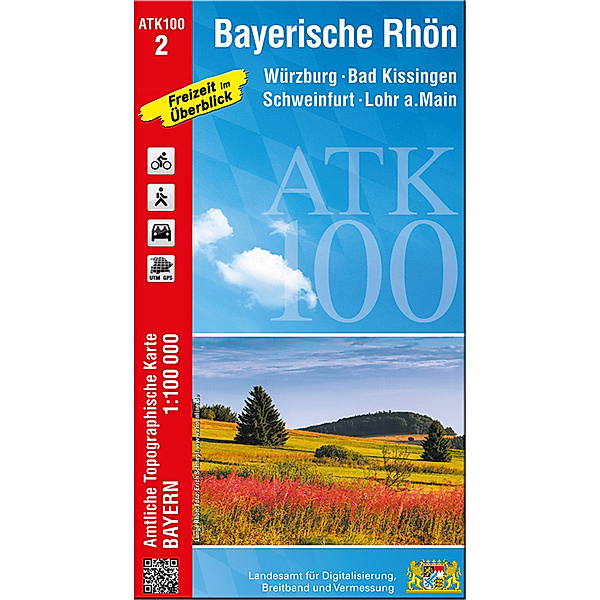 ATK100-2 Bayerische Rhön (Amtliche Topographische Karte 1:100000)