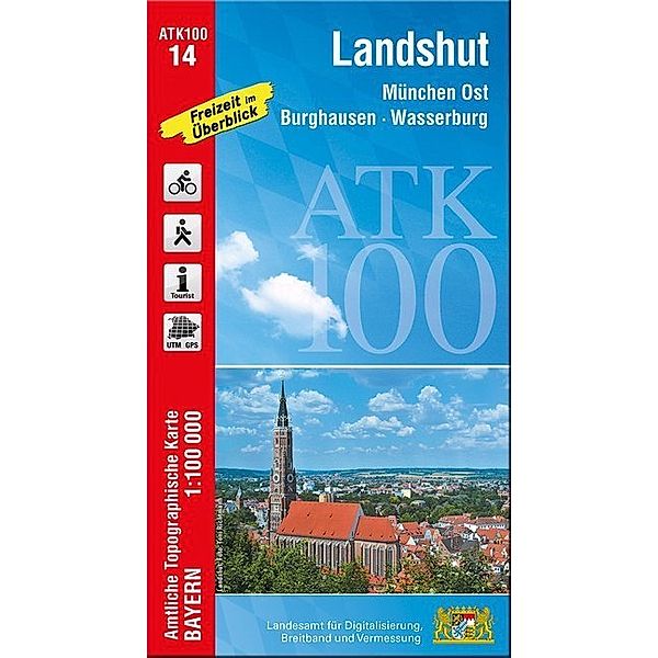 ATK100 Amtliche Topographische Karte 1:100000 Bayern / Amtliche Topographische Karte Bayern Landshut, Breitband und Vermessung, Bayern, Landesamt für Digitalisierung