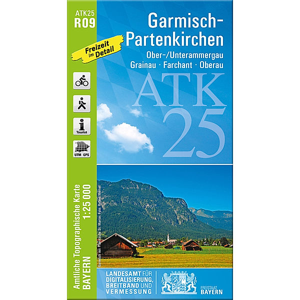 ATK25 Amtliche Topographische Karte 1:25000 Bayern / R09 / Amtliche Topographische Karte Bayern Garmisch-Partenkirchen